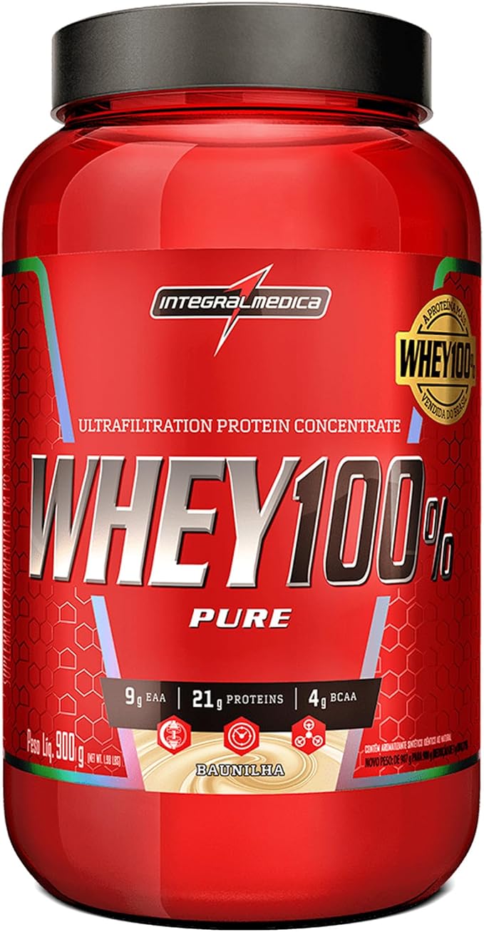 Integralmedica Whey 100% Pure Baunilha Concentrado 900g